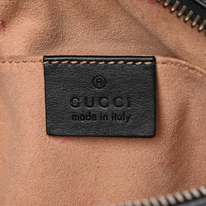 Gucci Calfskin Matelasse Mini GG Marmont Chain Shoulder Bag Black 9 of 10