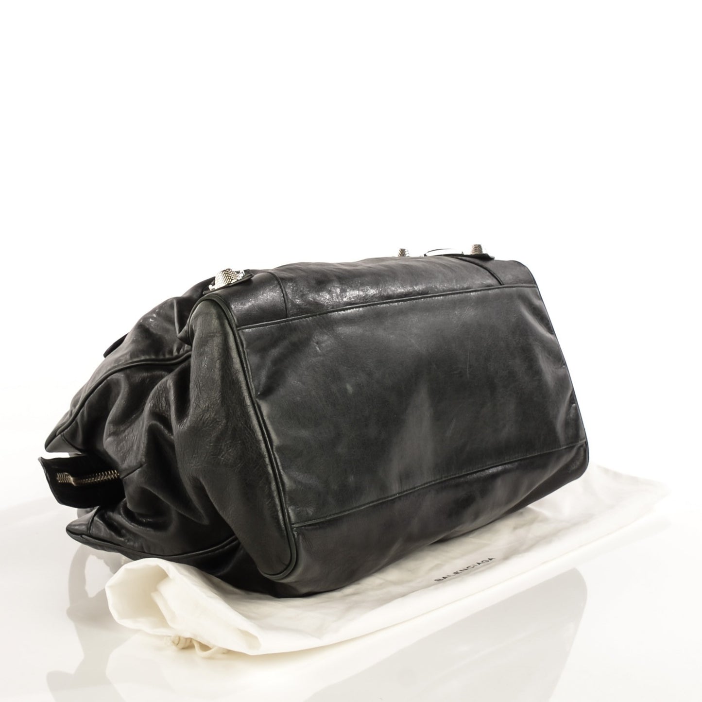 Agneau Giant 21 Silver Hardware Mid Day Black