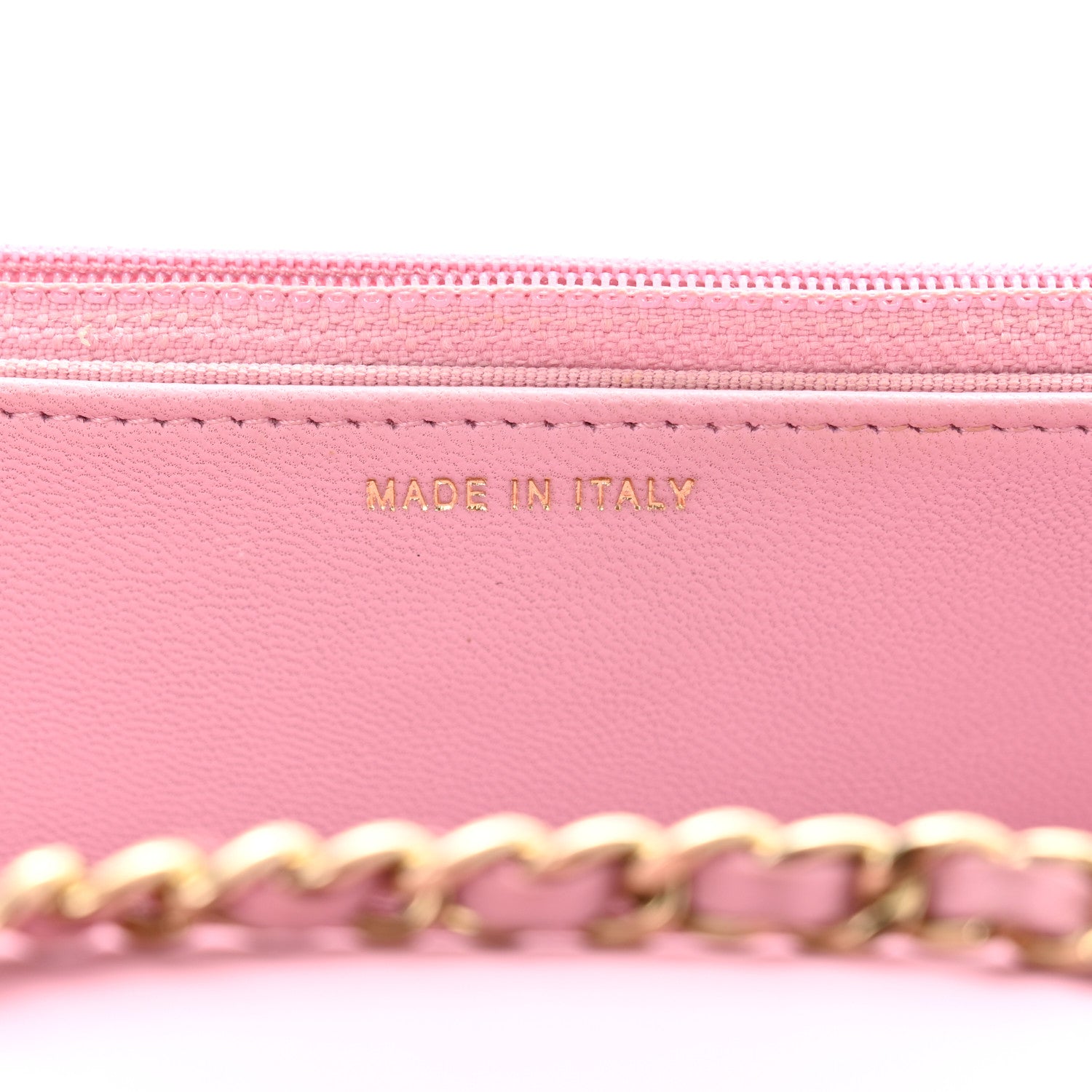 Chanel Lambskin Quilted Trendy CC Wallet On Chain WOC Pink 7 of 13