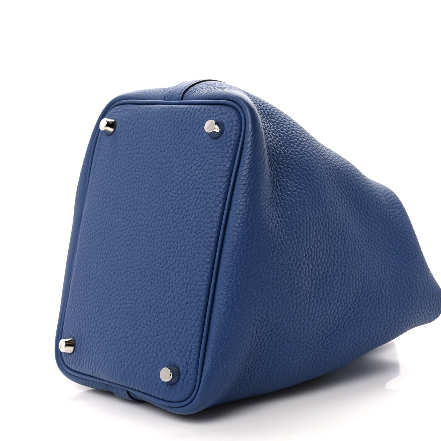 Hermes Taurillon Clemence Swift Eclat Picotin Lock 18 PM Bleu Brighton Capucine 8 of 9