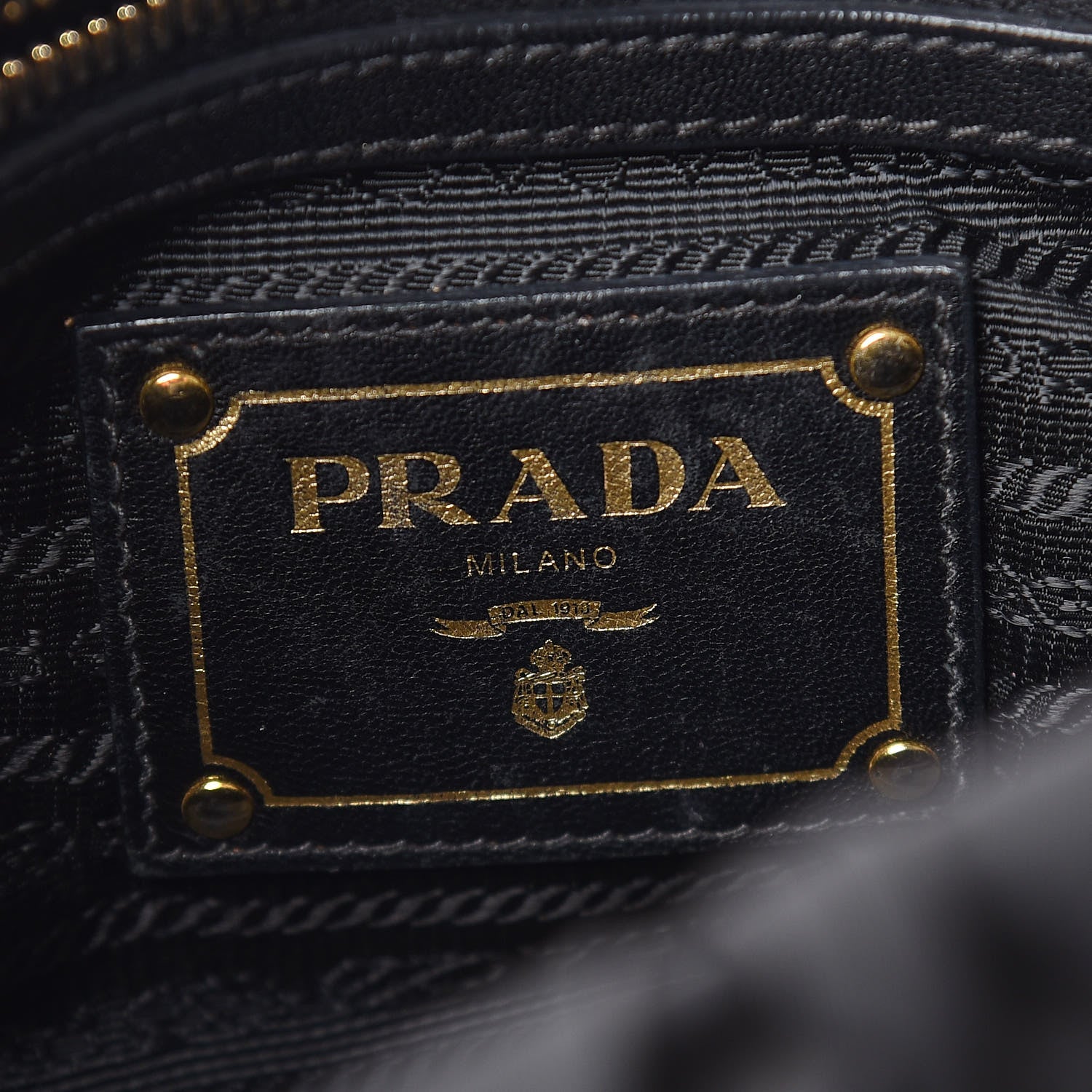Prada Tessuto Nylon Gaufre Shopping Satchel Black 9 of 16