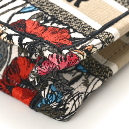 Christian Dior Canvas Embroidered Mille Fleurs Mini Book Tote Multicolor 8 of 8