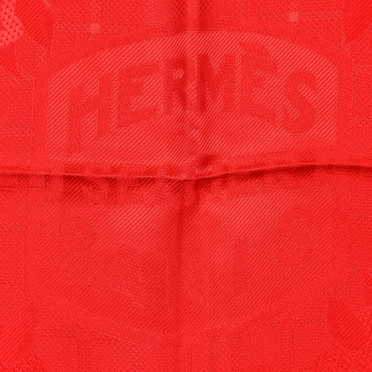 Hermes Silk Carre Foulard Tatersale Scarf 90 Rouge Vif 2 of 3