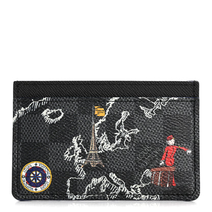 Louis Vuitton Damier Graphite World Map Porte Cartes Simple 1 of 7