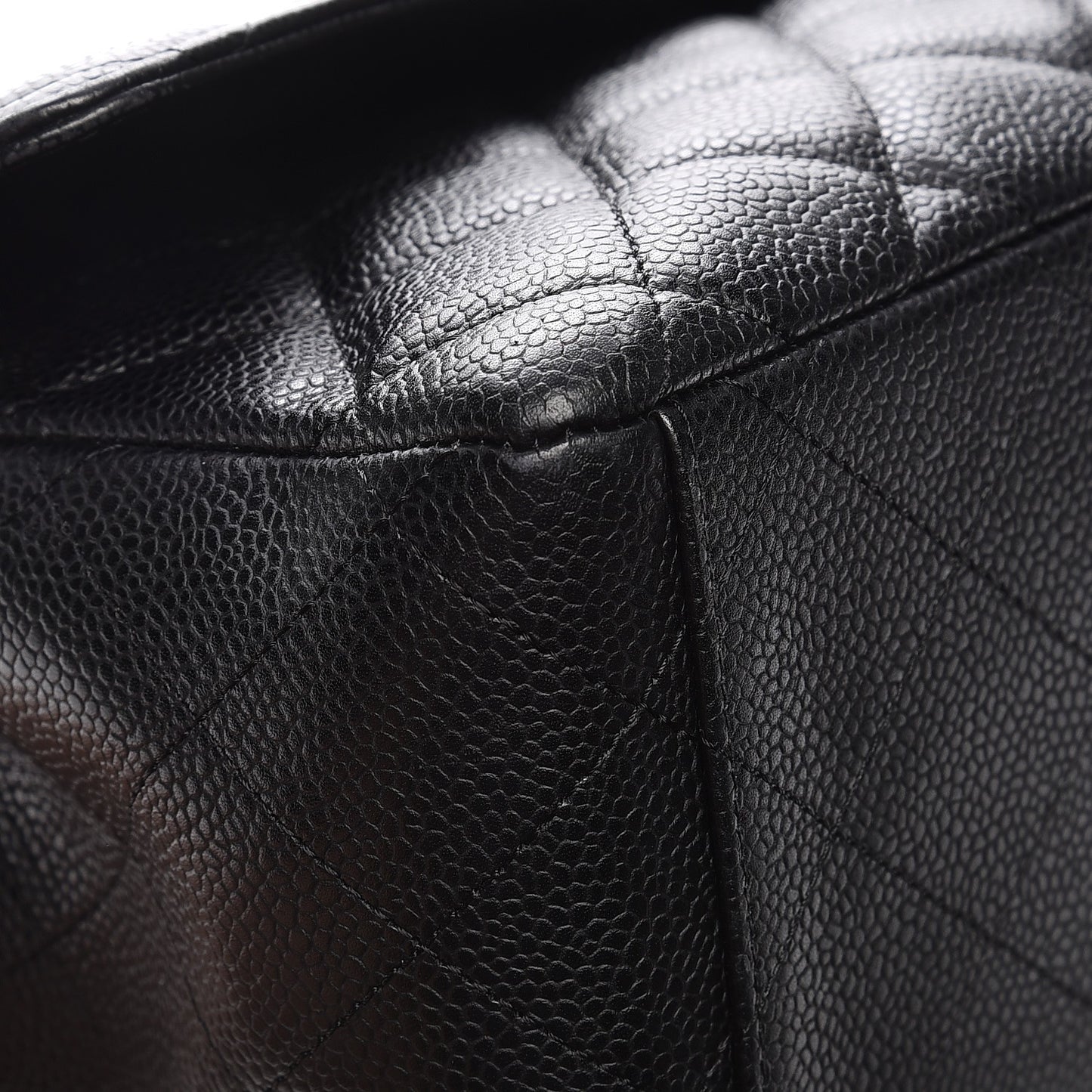 Caviar Quilted Maxi Single Flap Black