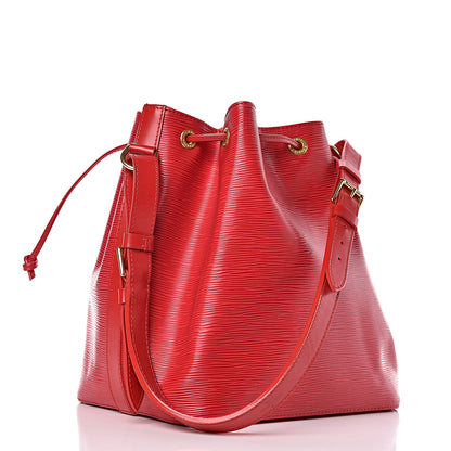 Louis Vuitton Epi Petit Noe Castillan Red 3 of 10