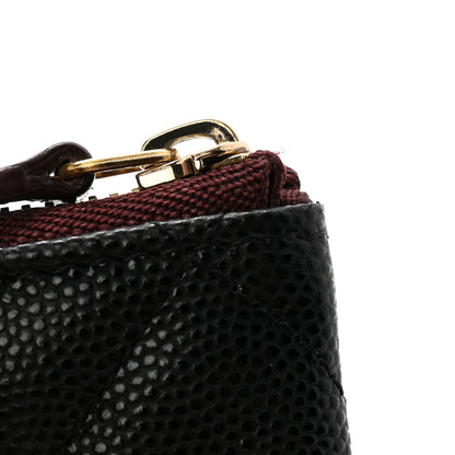 Chanel Caviar Quilted Small Cosmetic Case Black 8 of 10