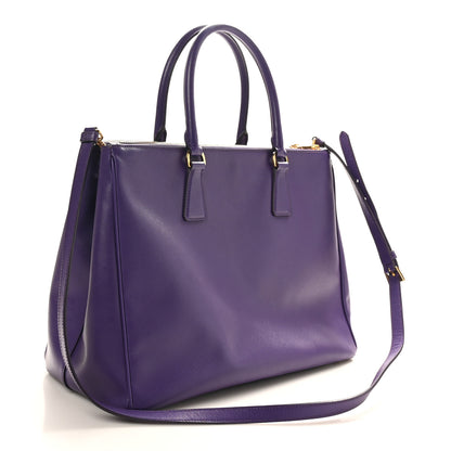 Prada Saffiano Medium Galleria Double Zip Tote Viola 3 of 9