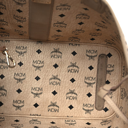 MCM Visetos Medium Liz Reversible Shopper Tote Beige 10 of 20