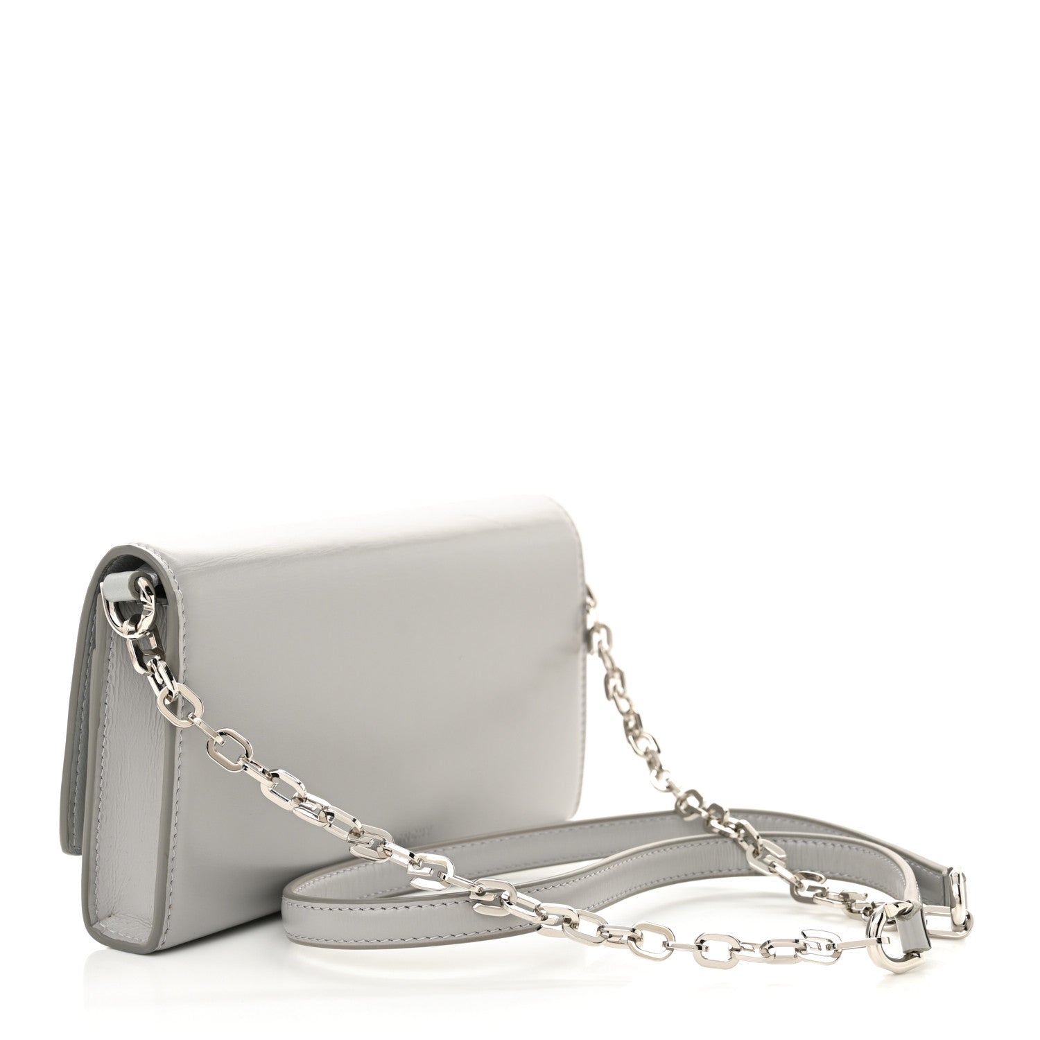 Givenchy Calfskin 4G Wallet on Chain Cloud Grey 3 of 11