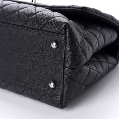 Chanel Caviar Quilted Small Coco Handle Flap Black 7 of 10