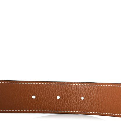 Hermes Swift Togo 32mm H Belt 95 Black Gold 4 of 5