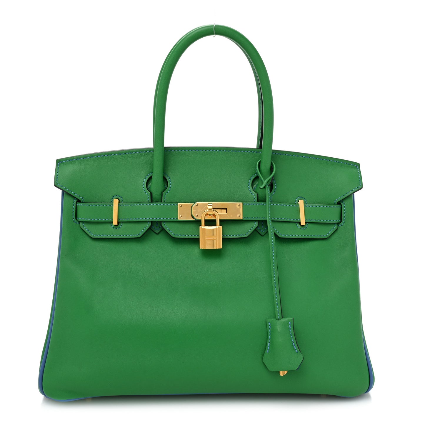 Swift Horseshoe Birkin 30 Vert Vertigo Bleu Hydra