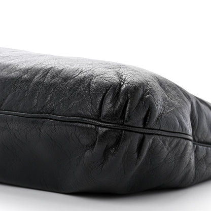 Fendi Sheepskin Zipper Hobo Black 11 of 12