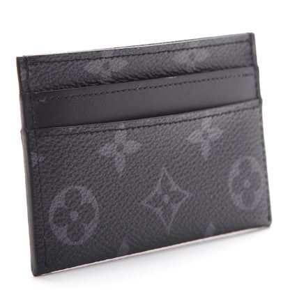 Louis Vuitton Monogram Eclipse Porte-Cartes Double Card Holder 2 of 7