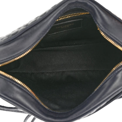 Saint Laurent Lambskin Quilted Victoire Camera Bag Deep Marine 5 of 10