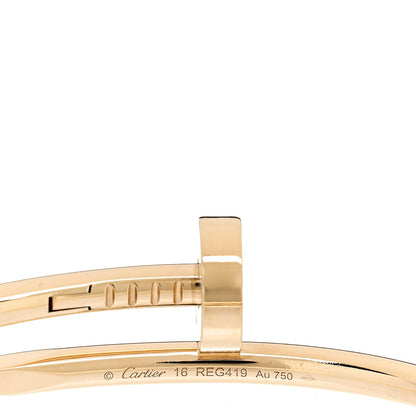 Cartier 18K Yellow Gold Juste Un Clou Bracelet 16 3 of 4