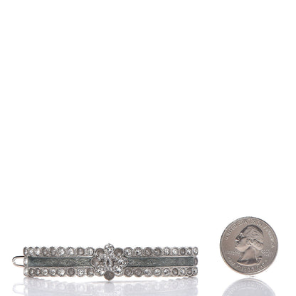 Chanel Crystal CC Hair Pin Silver 2 of 5