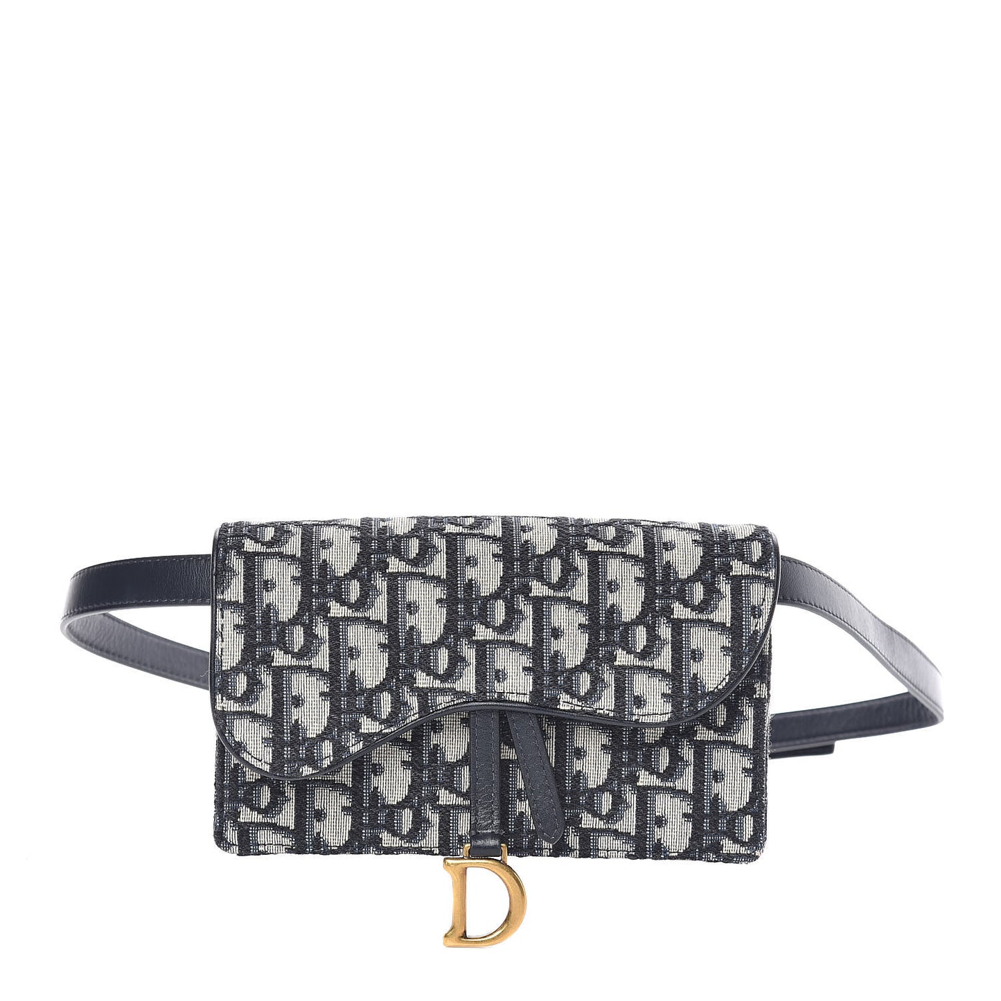 Oblique Saddle Belt Bag Blue