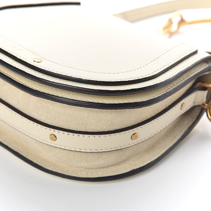 Chloe Calfskin Suede Small Nile Bracelet Bag Off White 8 of 8