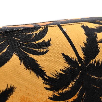 Saint Laurent Nylon Palm Tree Sunset Print Hunting Backpack Red Yellow Black 12 of 13