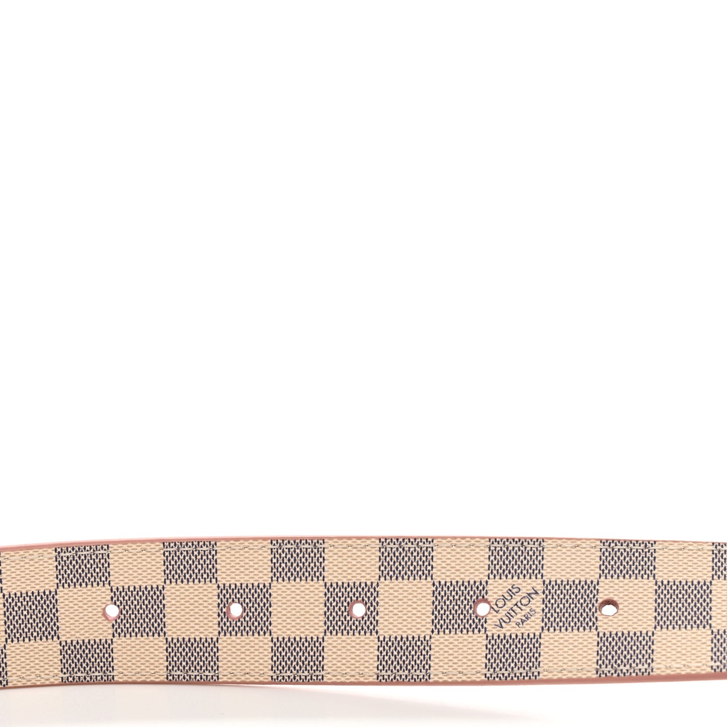 Damier Azur LV Initiales 32mm Belt 85 34 Rose Ballerine
