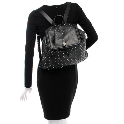 Alexander McQueen Calfskin Studded Padlock Backpack Black 2 of 8