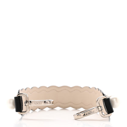 Fendi Calfskin Pearl Embellished Mini Strap You Black Camelia 2 of 4