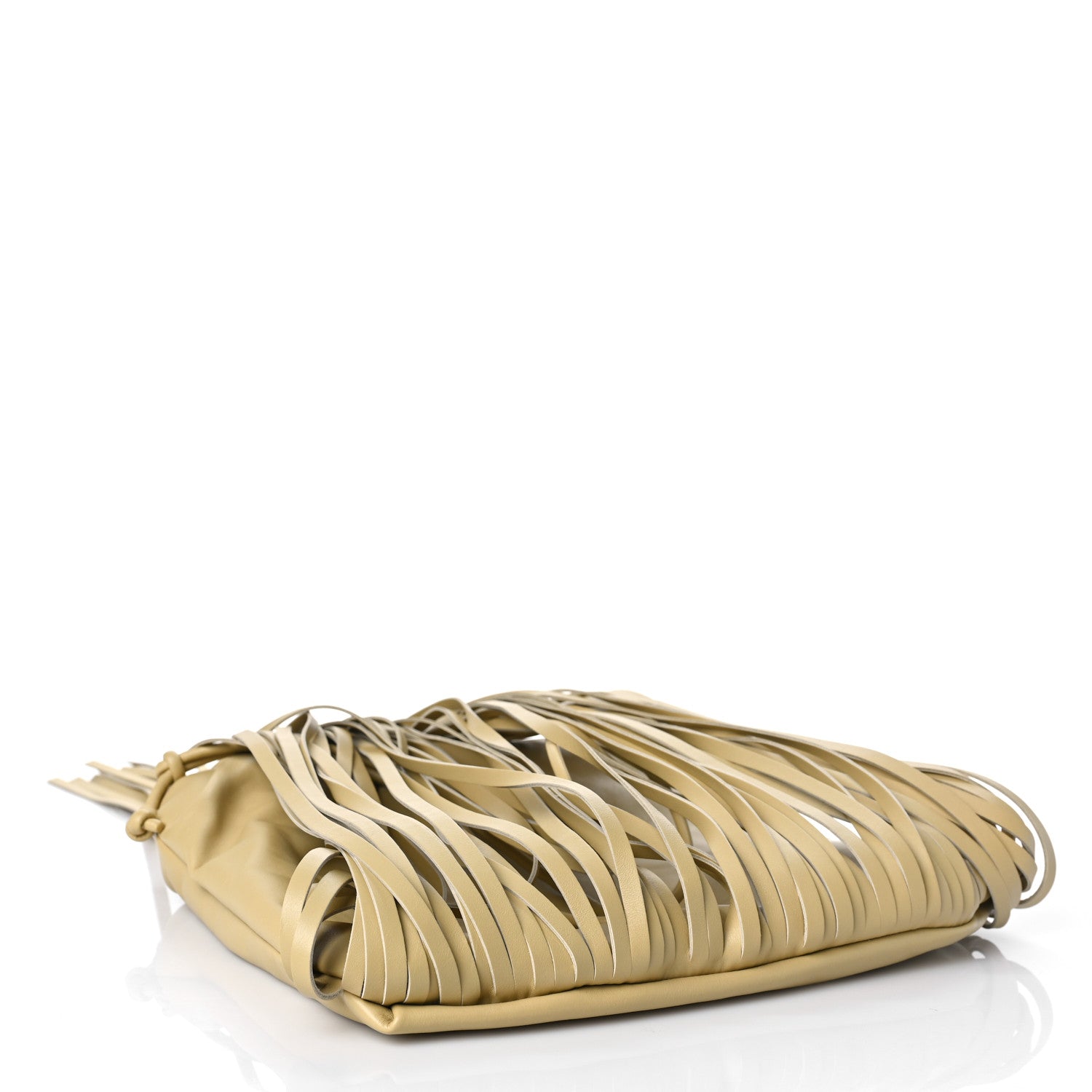 Bottega Veneta Nappa The Fringe Pouch Shoulder Bag Tapioca 1161664
