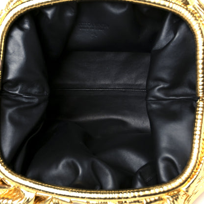 Bottega Veneta Metallic Bark Calfskin Embossed The Pouch Oversized Clutch Oro 5 of 11