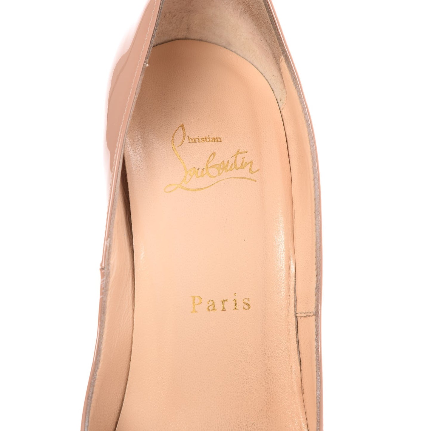 Patent Lady Peep 150 Pumps 38 Nude