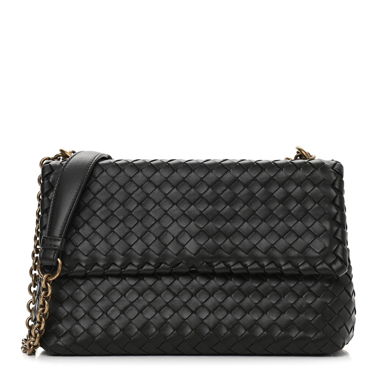 Bottega Veneta Nappa Intrecciato Small Olimpia Shoulder Bag Dark Moss 1 of 10