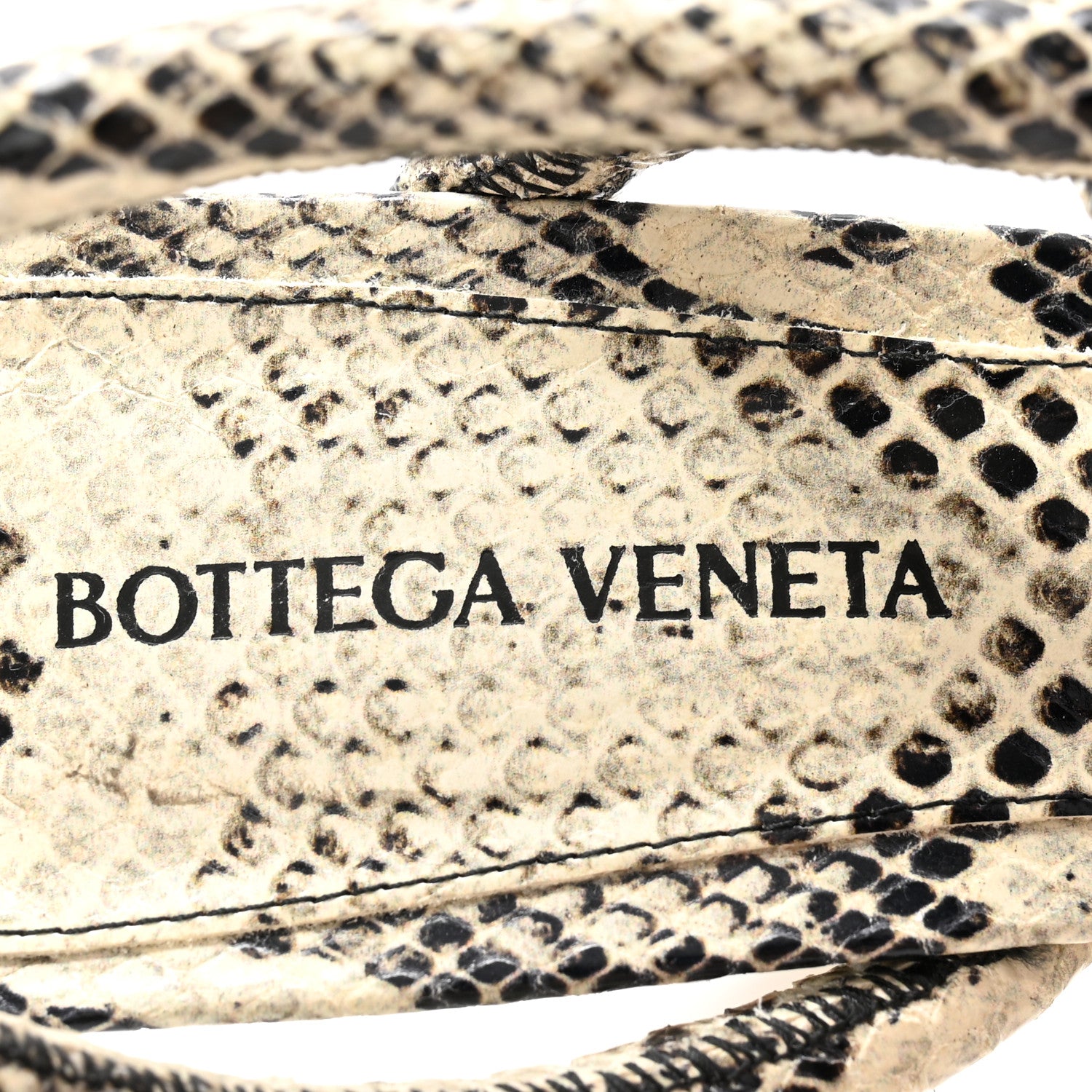 Bottega Veneta Calfskin Knotted Python Print Jimbo Slingback Sandals 39.5 Multicolor 6 of 7