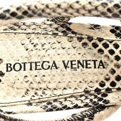 Bottega Veneta Calfskin Knotted Python Print Jimbo Slingback Sandals 39.5 Multicolor 6 of 7