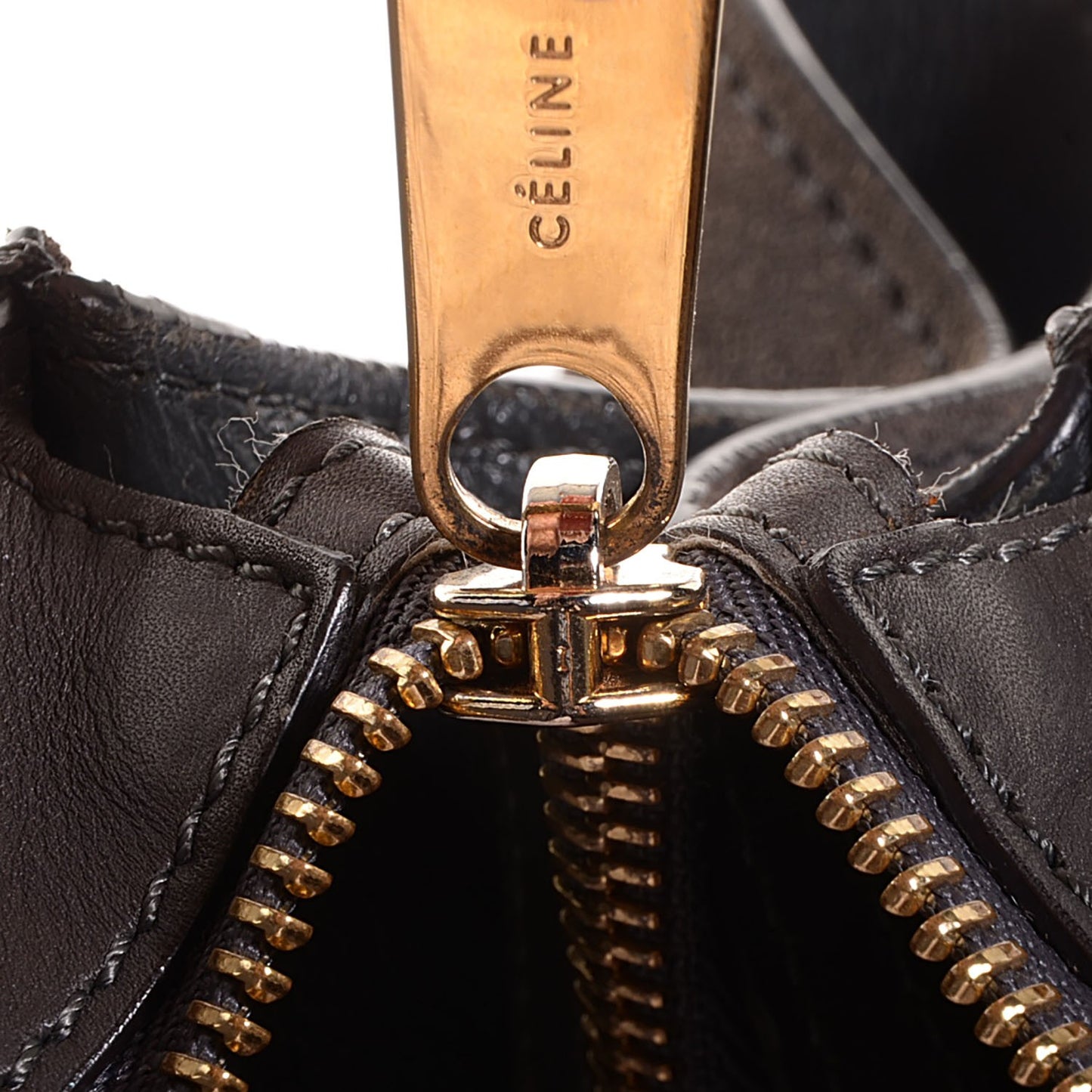 Smooth Calfskin Suede Medium Trapeze Grey
