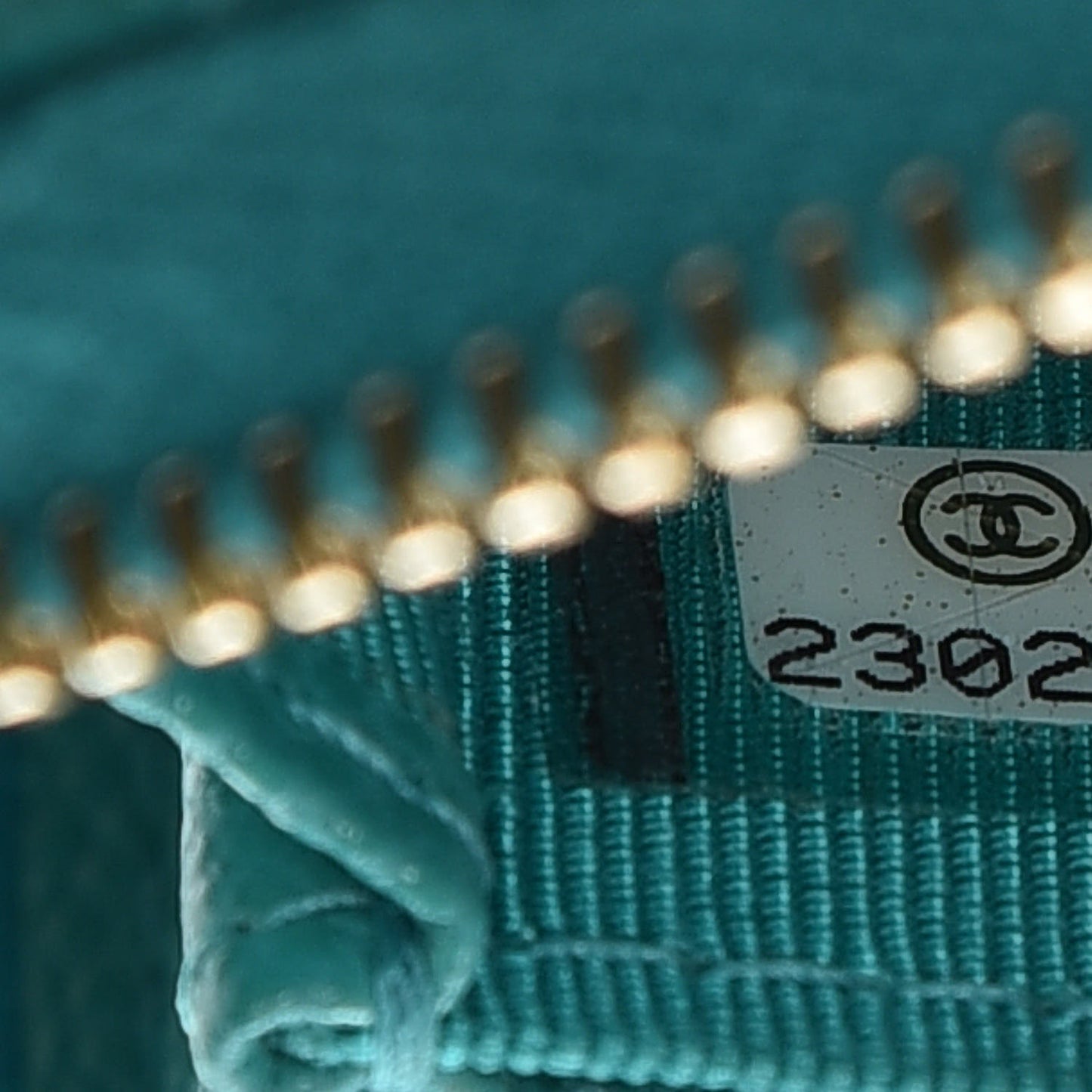 Caviar Quilted Zip Coin Purse Turquoise