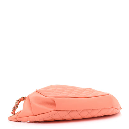 Chanel Lambskin Quilted Bi Waist Bag Fanny Pack Orange 4 of 10