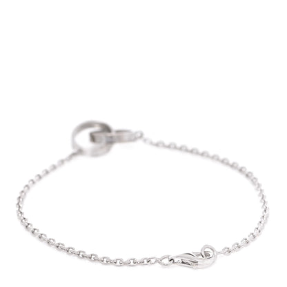 Cartier 18K White Gold Interlocking LOVE Bracelet 2 of 8