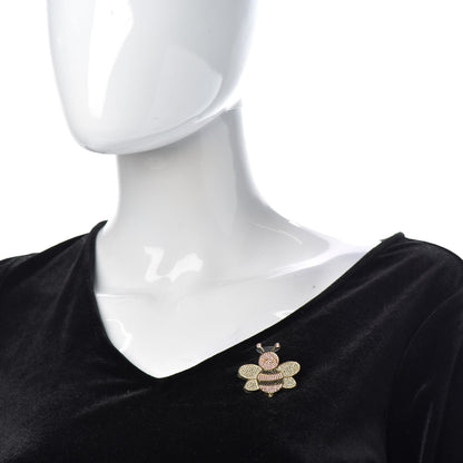 Christian Dior Crystal Bee Kaws Brooch Pink Black White Gold 2 of 5