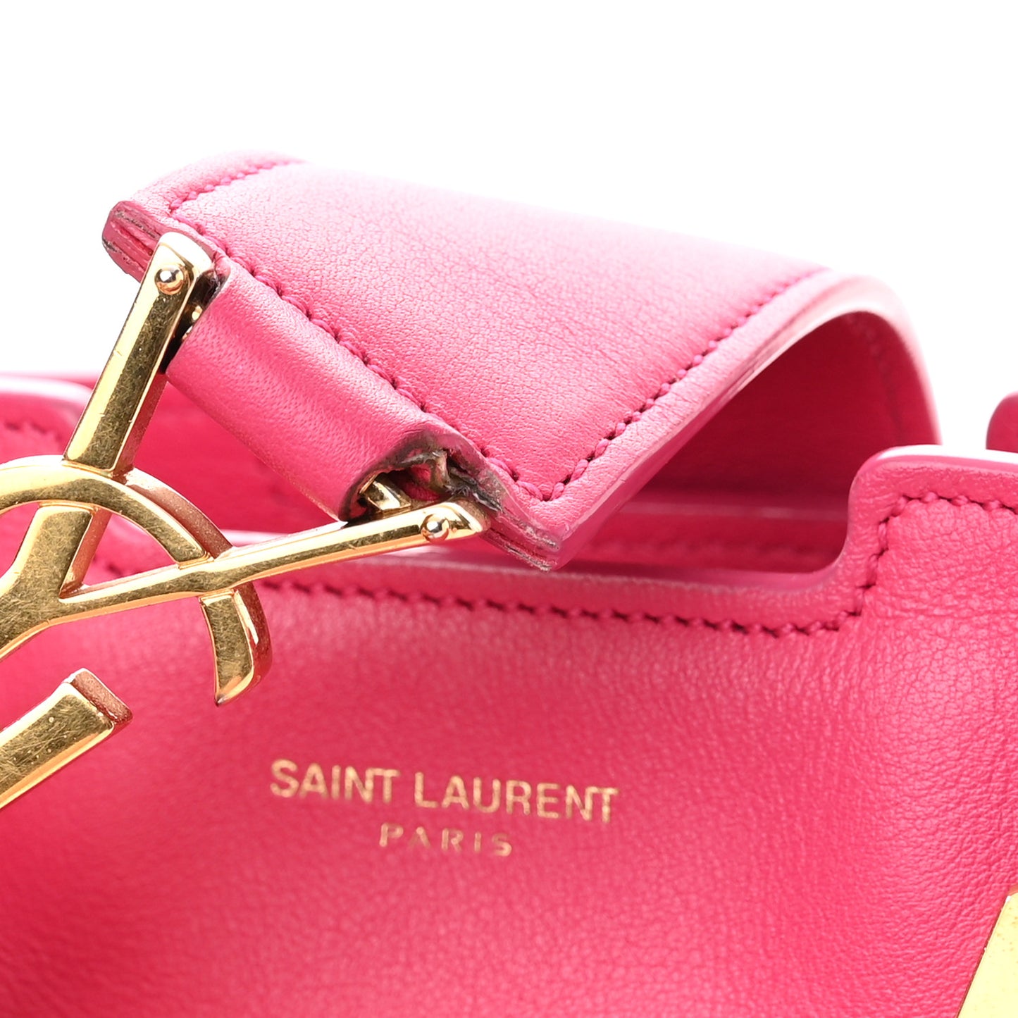 Calfskin Small Monogram Cabas Fuchsia