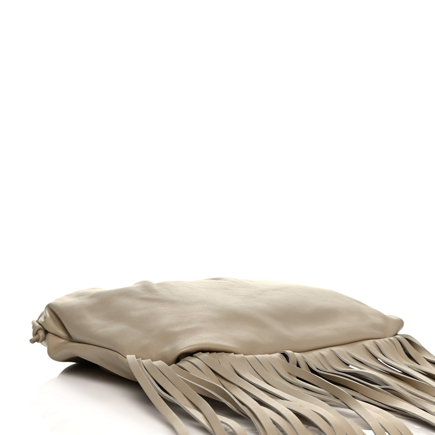 Nappa The Fringe Pouch Shoulder Bag Beige