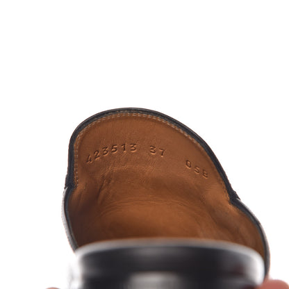 Gucci Calfskin Womens Princetown Slippers 37 Black 7 of 10