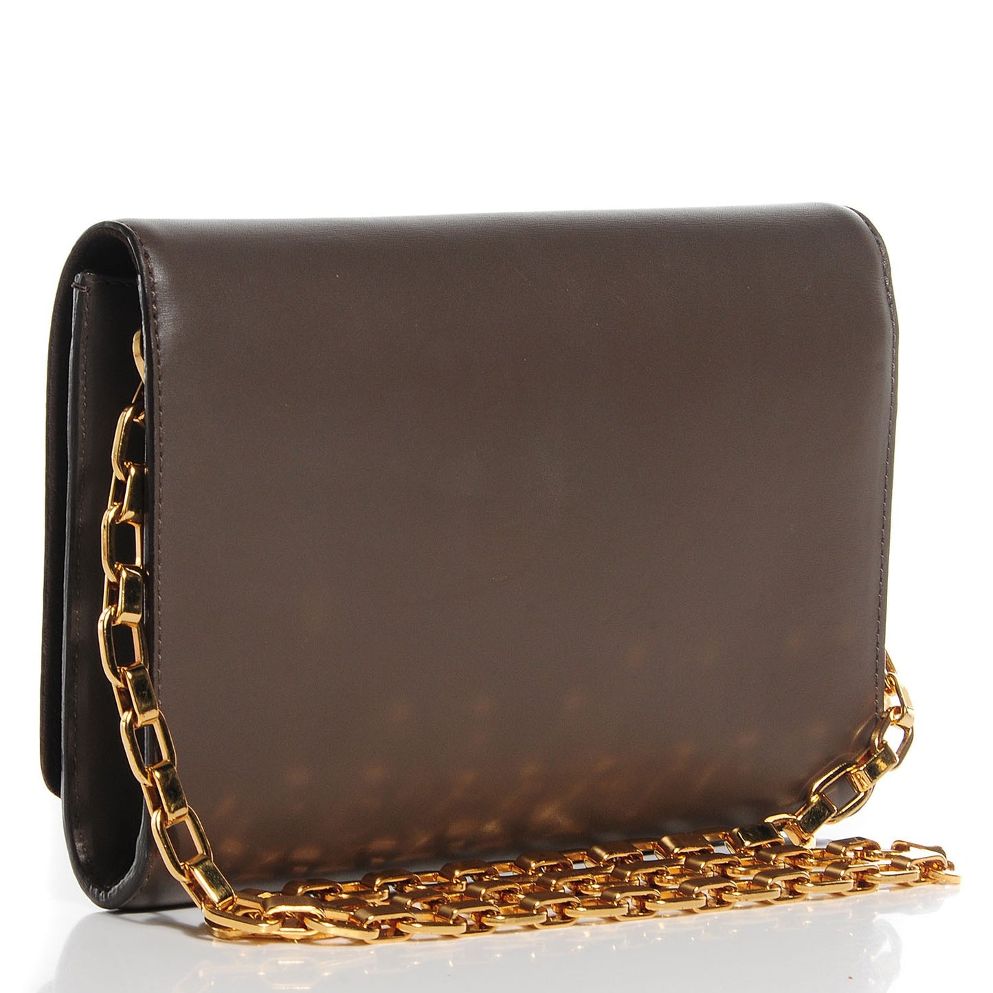 Calfskin Chain Louise GM Granit