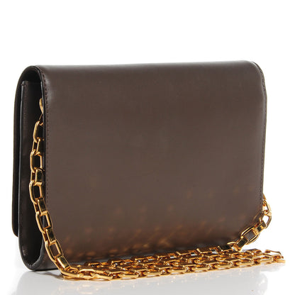 Louis Vuitton Calfskin Chain Louise GM Granit 3 of 7