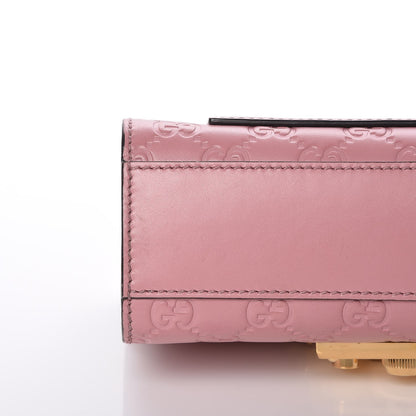 Gucci Guccissima Small Padlock Shoulder Bag Rose Baby Candy 9 of 9