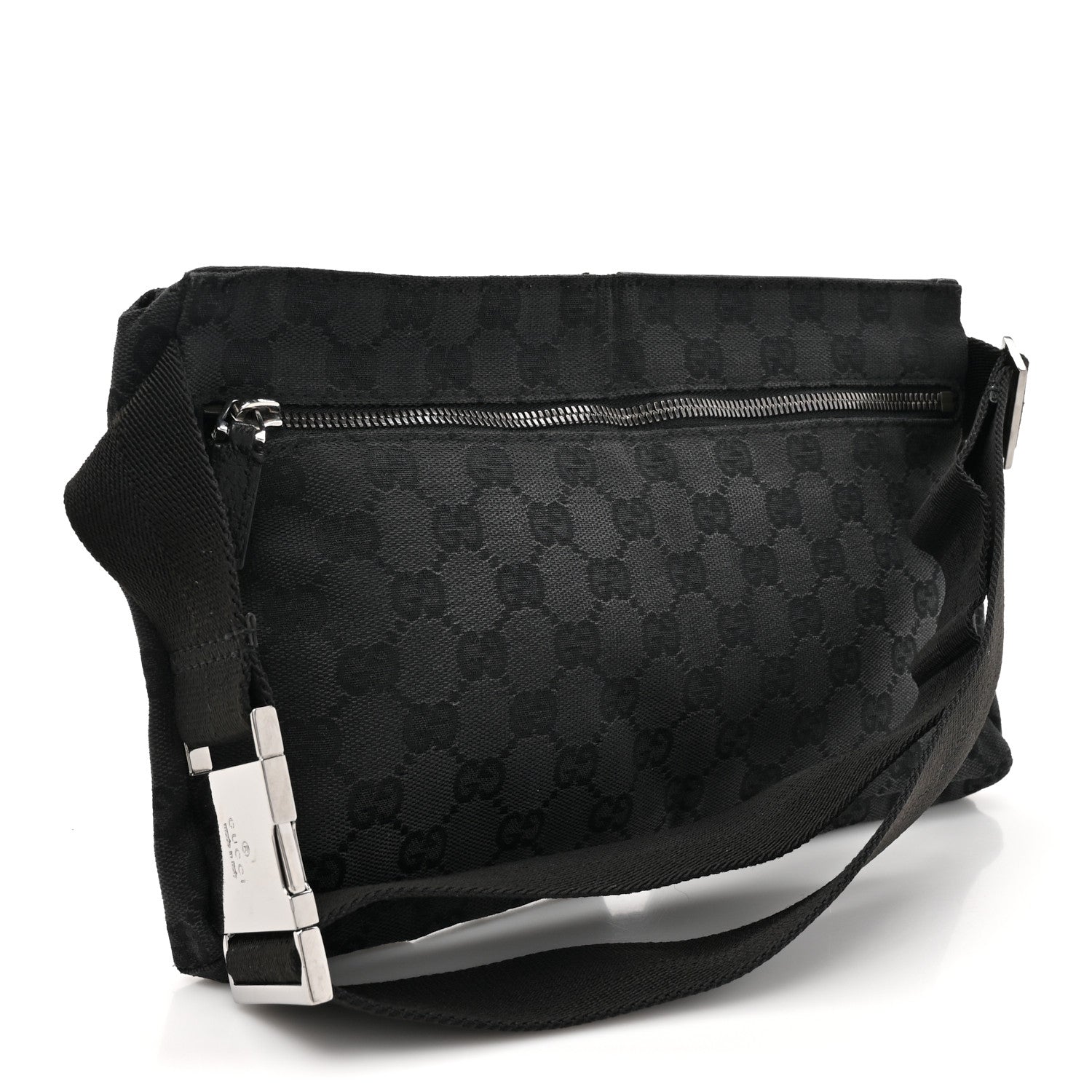 Gucci GG Monogram Double Pocket Belt Bag Black 3 of 11