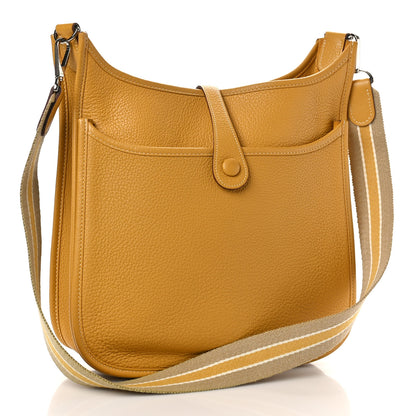 Hermes Taurillon Clemence Amazone Evelyne II PM Curry 3 of 8