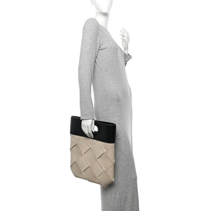 Bottega Veneta Canvas French Calfskin Small Slip Tote 2 of 11