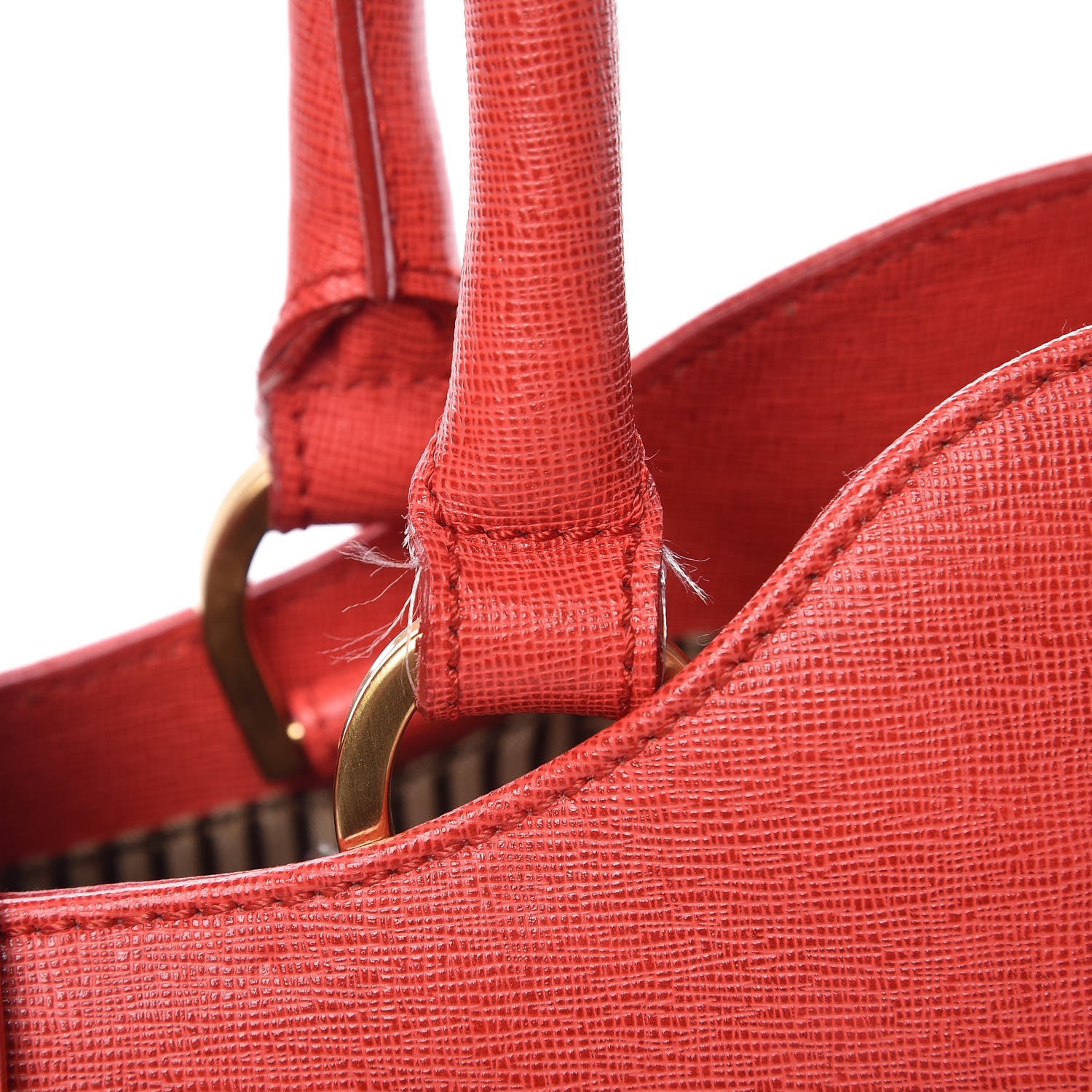 Fendi Vitello Elite Chameleon Shopper Tote Fragola 13 of 16