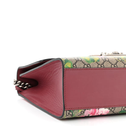 Gucci GG Supreme Monogram Blooms Medium Padlock Shoulder Bag Beige Multicolor Dry Rose 9 of 10